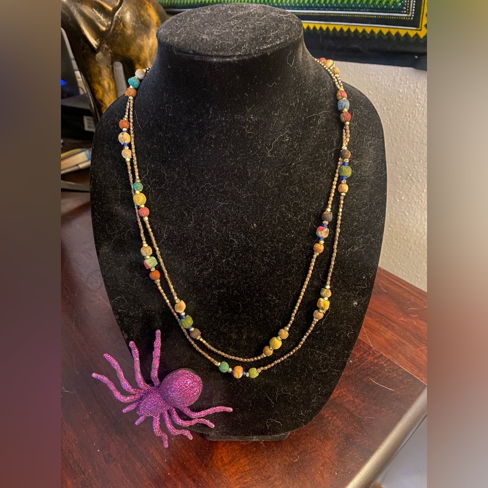 Colorful Handmade Beaded Necklace
